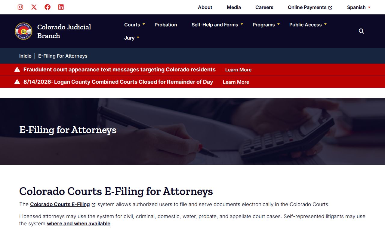 Montrose County case search approved vendor notice