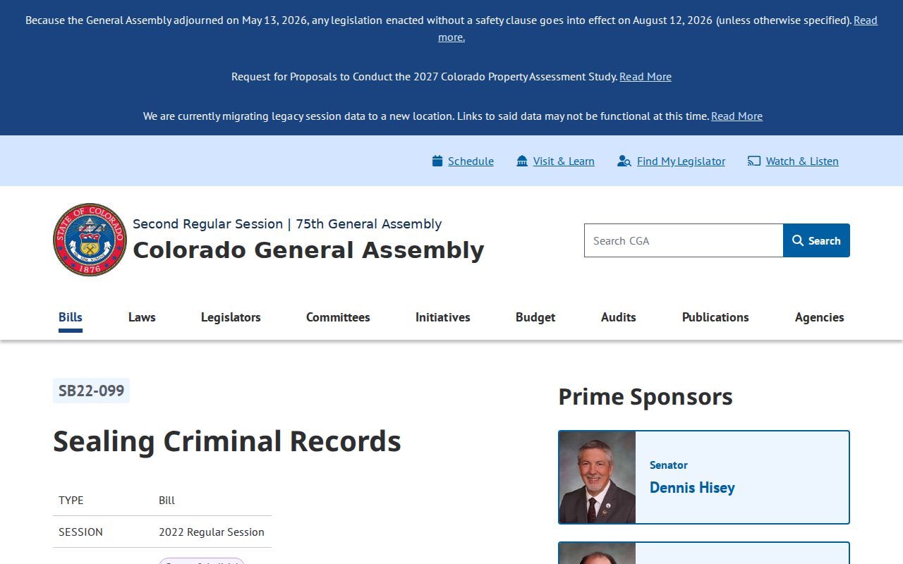 Montrose County criminal court docket automatic sealing legislation