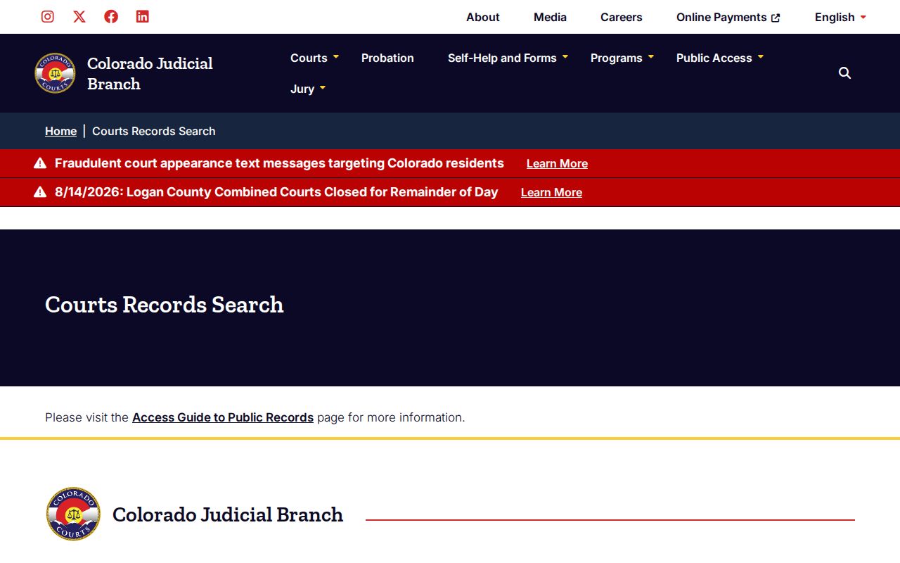 Montrose County court records access options
