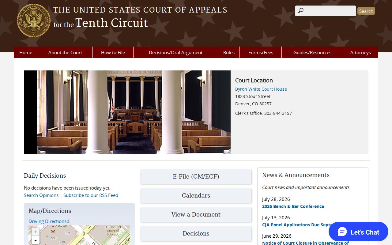Tenth Circuit federal appellate court records for Montrose County